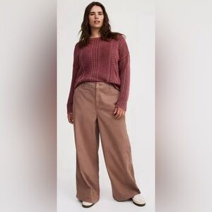 Torrid High-Rise Wide-Leg Baggy Chino Pants